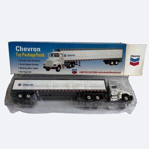 Chevron Toy Package Truck Working Lights Sounds Die-Cast Cab 16" New Realistic